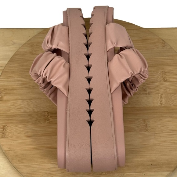 No Boundaries Ruched Platform Slide Sandals – Blush Pink – Women’s Size 8 - Picture 5 of 12